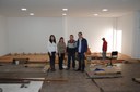 Presidente da Câmara acompanha o andamento da obra e assina aditivo Presidente da Câmara acompanha o andamento da obra e assina aditivo