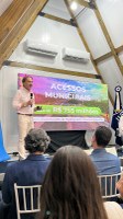 Presidente da Câmara e vice participam de reunião sobre acessos asfálticos